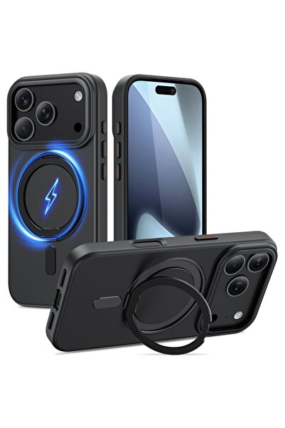 Tech-Protect HusДѓ Magring MagSafe pentru iPhone 17 Pro Max, inel stand integ...