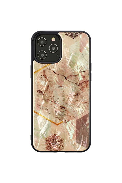 Other Husa iKins pentru Apple iPhone 12/12 Pro marmură roz