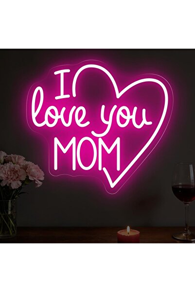 Slasa Best Mom Ever LED Neon Sign 33x42 cm Pink Light with 6mm Acrylic Base W...