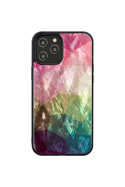 Other Husă iKins pentru Apple iPhone 12/12 Pro, model Water Flower, negru