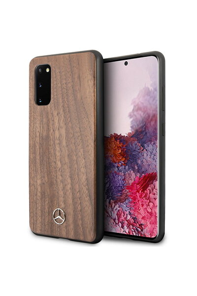 MERCEDES Plastic - TPU Wood Case for Samsung Galaxy S20 G980 / Samsung Galaxy...