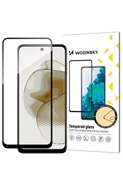WOZINSKY Sticlă securizată durabilă cu adeziv integral pentru Motorola G73, a...