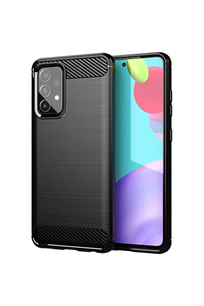 Hurtel Carbon Case Flexible Cover TPU Case for Samsung Galaxy A72 4G black