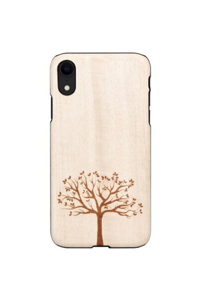 Other Husa MAN&WOOD pentru smartphone iPhone XR, design măr nigerian, negru