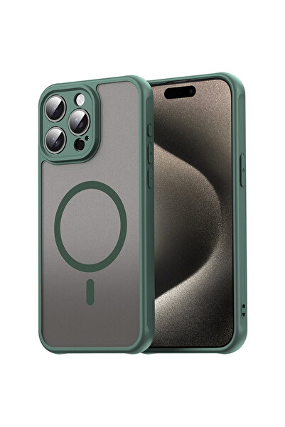 Techsuit Husa pentru iPhone 15 Pro Max - HaloFrost II MagSafe - Green