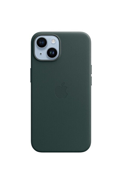 Apple Case iPhone 14 leather MagSafe - Forest Green