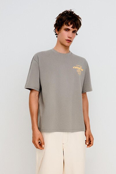 Bershka Boxy fit baskılı tişört
