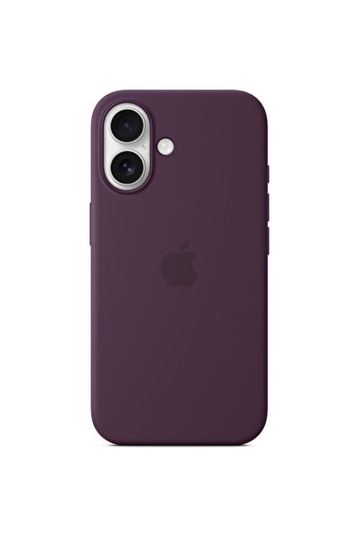Apple Silicone case with MagSafe for iPhone 16, Plum