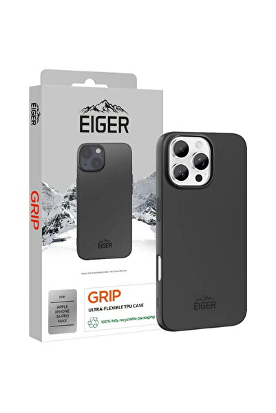 EIGER Husa Grip iPhone 16 Pro Max Negru