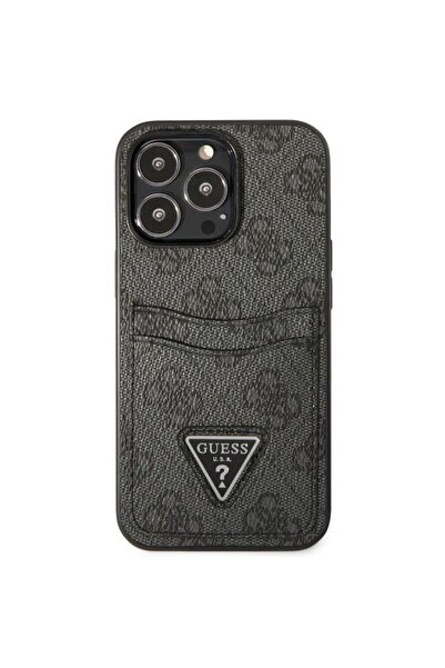 Guess Husa 4G Saffiano Double Card iPhone 13 Pro Negru