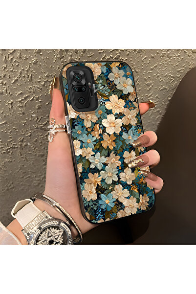 ARTISHELL Redmi Note 10 Pro Uyumlu Şık tam ekran çiçekli, sağlam düşme koruma...