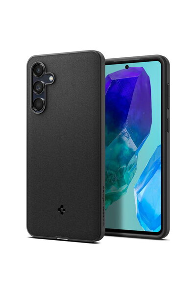Spigen Husa pentru Samsung Galaxy M55 - Essential Sand Blast - Matte Black