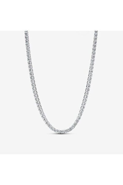 Novvu Κολιέ τένις με ασήμι