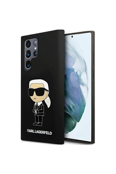 Karl Lagerfeld Silicone Ikonik case for Samsung Galaxy S24 Ultra - black