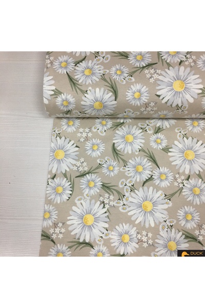 Home Duck kumaş leke ve su iticiözelliğivardır ( Bej papatya 50 x 180 )