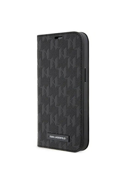 Karl Lagerfeld KLBKP14LSAKLHPK iPhone 14 Pro 6.1 " θήκη βιβλίου μαύρο/μαύρο S...