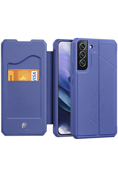 Dux Ducis Husă tip toc Skin X pentru Samsung Galaxy S22 + (S22 Plus) albastru