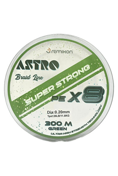 Remixon Astro 1,2 Pe. 0,20 mm. 8 Örgü 300 Mt. İp Misina Green