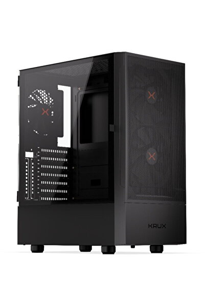 Krux KRXD007, Middle Tower, Fara sursa, ATX/mATX/mITX, Negru