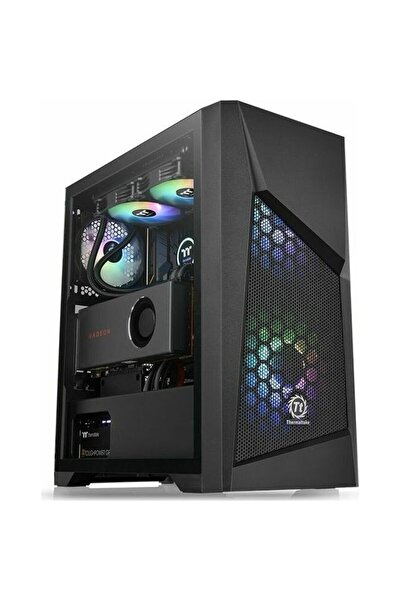 THERMALTAKE Commander G32 TG ARGB, carcasă tip tower (negru, sticlă securizată)