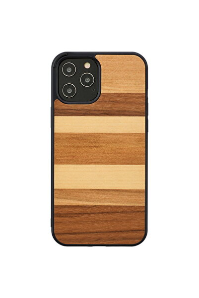 Other Husa MAN&WOOD pentru iPhone 12/12 Pro negru nisipiu