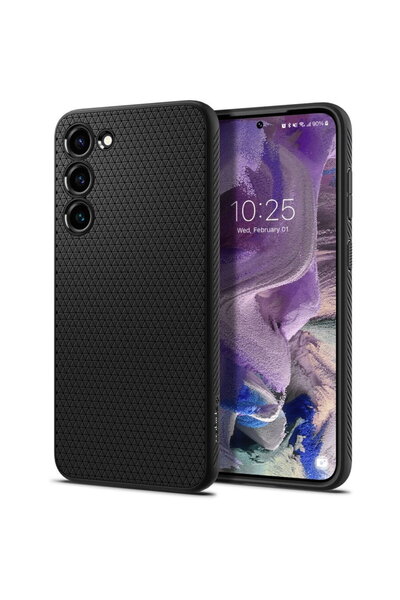 Spigen Plastic Case - TPU Liquid Air for Samsung Galaxy S23 S911, Matte, Blac...