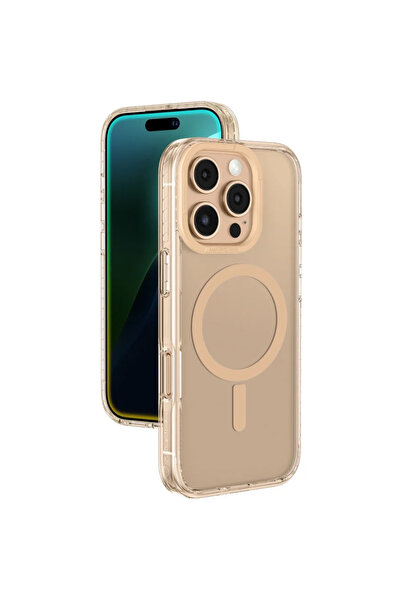 Amazingthing Husă Titan Pro Mag cu Inel Magnetic pentru iPhone 16 Pro - Aur Roz