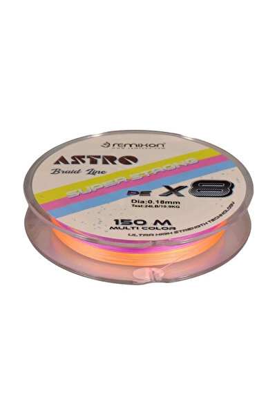 Remixon Astro Pe X8 0,16 mm. 8 Örgü 150 Mt. İp Misina Multi Color