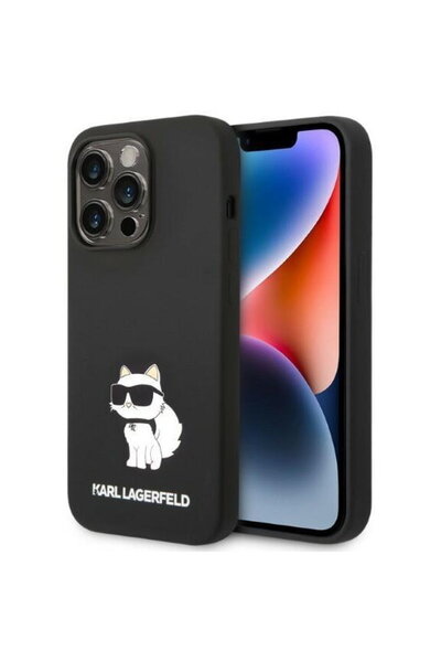 Karl Lagerfeld HusДѓ Glitter Karl Head pentru iPhone 14 Pro Max, Roz