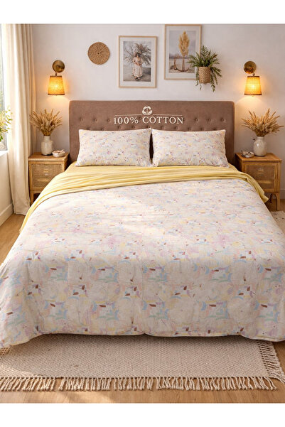 MyStory Home Σετ Παπλωματοθήκης Διπλής Κρεβατοκάμαρας 100% Βαμβάκι Lanure Κίτ...