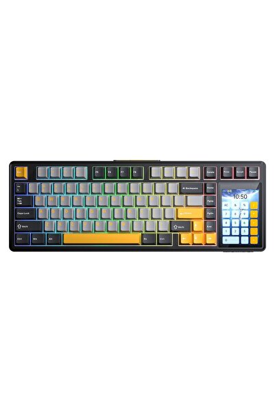 Aula L99 4 İnç Akıllı Dokunmatik Ekranlı 3 Modlu RGB Hot Swap Raindrop Switch...