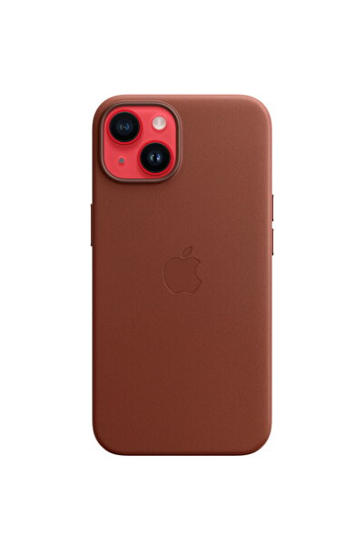 Apple iPhone 14 Leather Case MagSafe - Umber