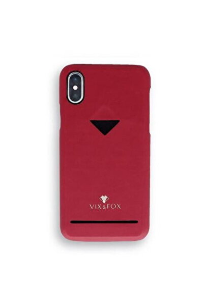 Other Carcasă spate VixFox cu slot pentru card pentru iPhone X/XS roșu rubin