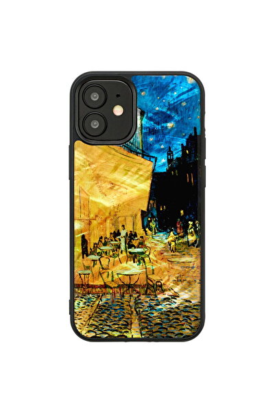Other Husa iKins pentru Apple iPhone 12 mini, negru cafe terrace