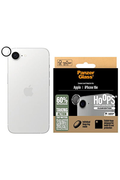 Panzer Glass PanzerGlass Hoops Protecție transparentă pentru lentile iPhone 16e