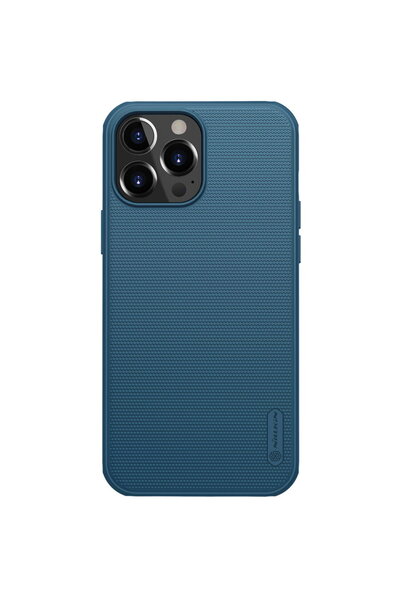 Nillkin Husa Super Frosted Shield cu suport pentru iPhone 13 Pro Max albastru