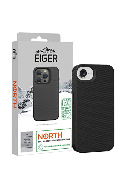 EIGER North Case GRS iPhone 16e case Black