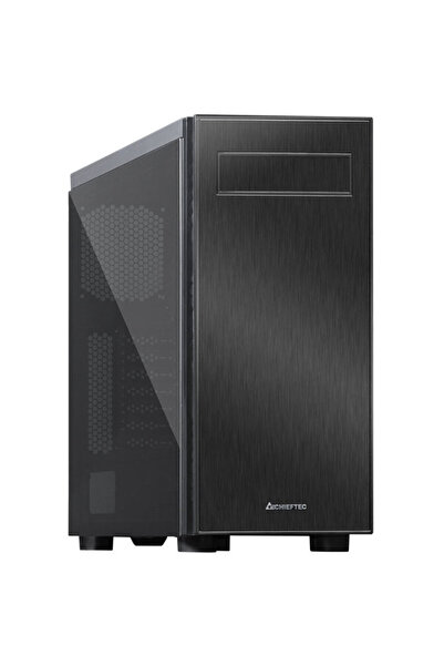 Chieftec Carcasă Mid-Tower ATX, Hawk, sticlă securizată, filtru de praf, audi...