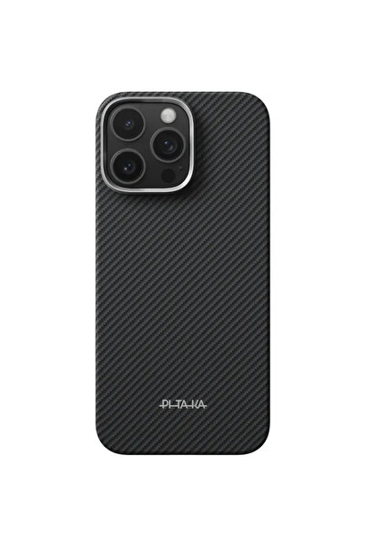 PITAKA Husa pentru iPhone 16 Pro, Ultra-Slim Case PitaTapв„ў, Negru/Gri