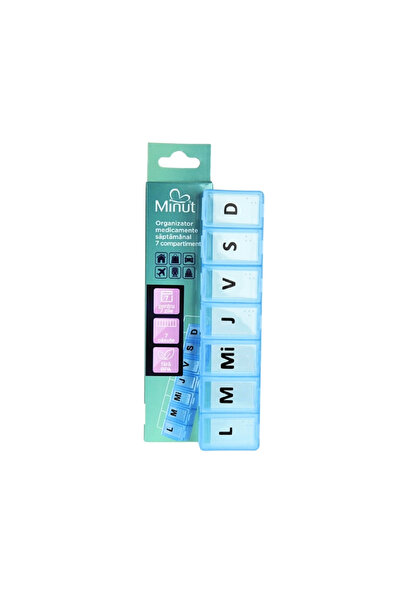 Minut Εβδομαδιαίος Οργανωτής Φαρμάκων 7 Θήκες