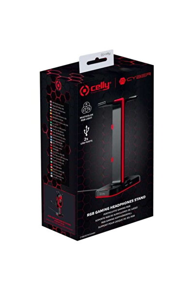Celly CYBERSTATION - RGB Gaming Headphones Stand