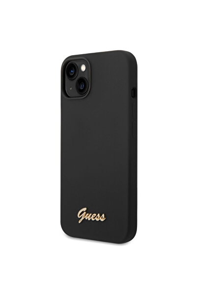 Guess Husa telefon pentru iPhone 14 MAX, Camera Outline and Script Metal Logo...
