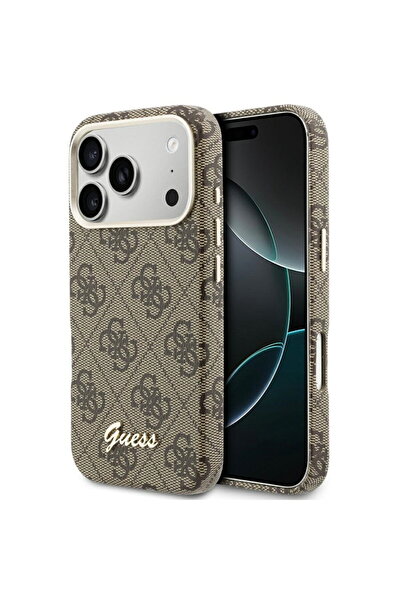 Guess Husa pentru iPhone 17 Pro Max - 4G Script MagSafe (GUHMP17X5P4FWMSW) - ...