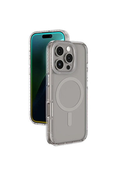 Amazingthing Husă Titan Pro Mag cu Inel Magnetic pentru iPhone 16 Pro - Gri