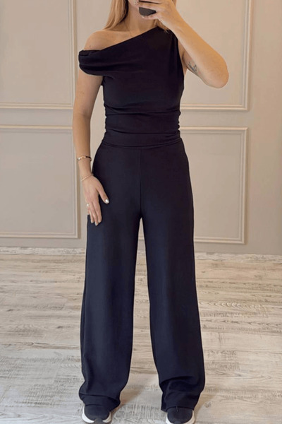 BeeYouStudio مجموعة علوية وسفلية سوداء