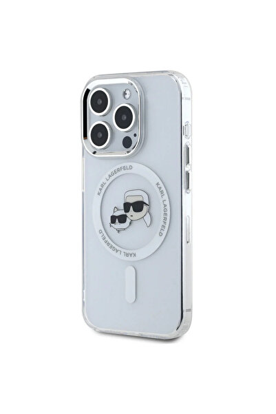 Karl Lagerfeld Husa pentru iPhone 16 Pro Max - IML MagSafe (KLHMP16XHLSKCH) -...