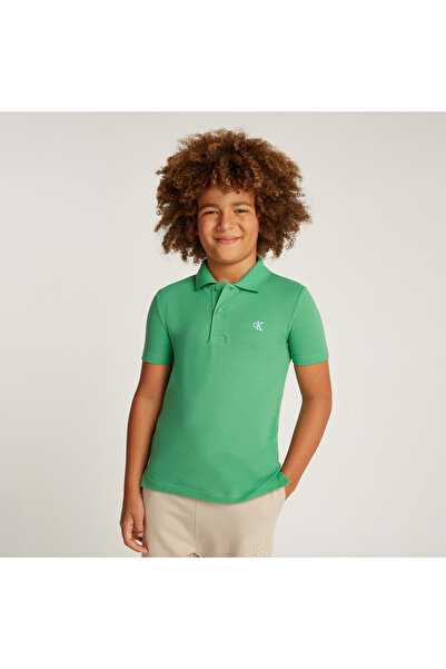 Calvin Klein Regular Çocuk Yeşil Polo