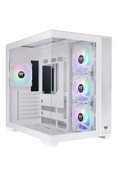 THERMALTAKE View 380 TG ARGB Snow, Carcasă tip turn (Albă, Sticlă securizată ...