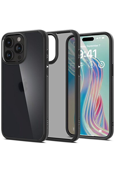 Spigen Ultra Hybrid, frost black - iPhone 15 Pro Max