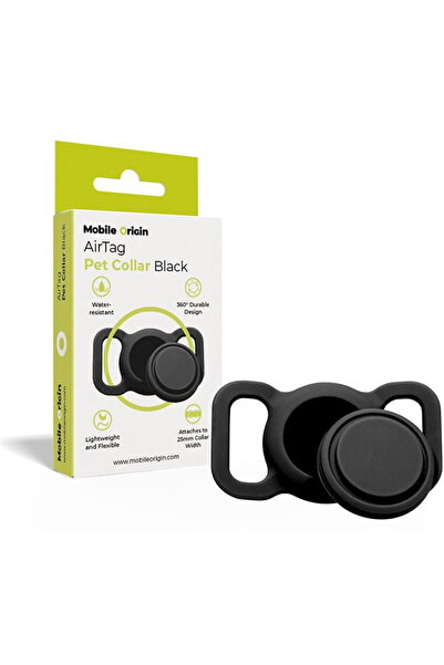 Mobile Origin Husa AirTag pentru zgarda animalelor de companie, negru